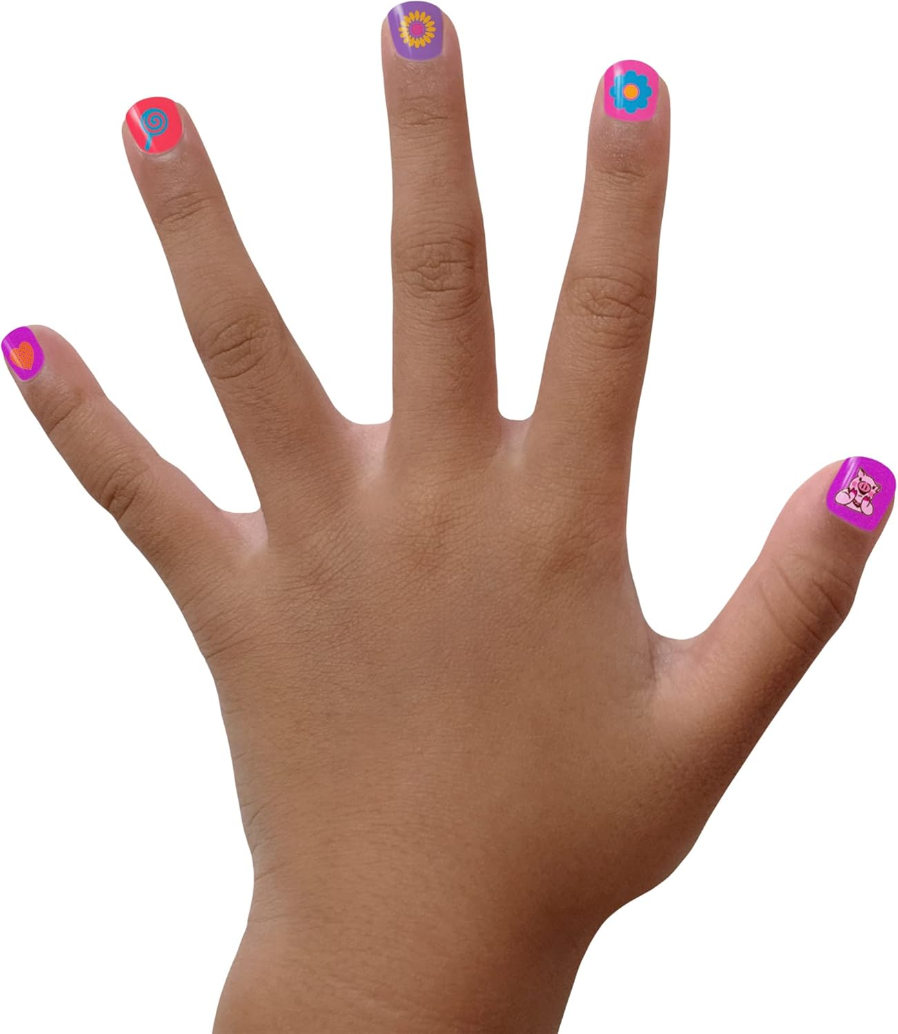 Piggy Paint | 100% Non-Toxic Girls Nail Polish | Safe, Cruelty-Free, Vegan, & Low Odor for Kids | Swirls & Twirls (4 Polish + Nail Art Gift Set) image number 5