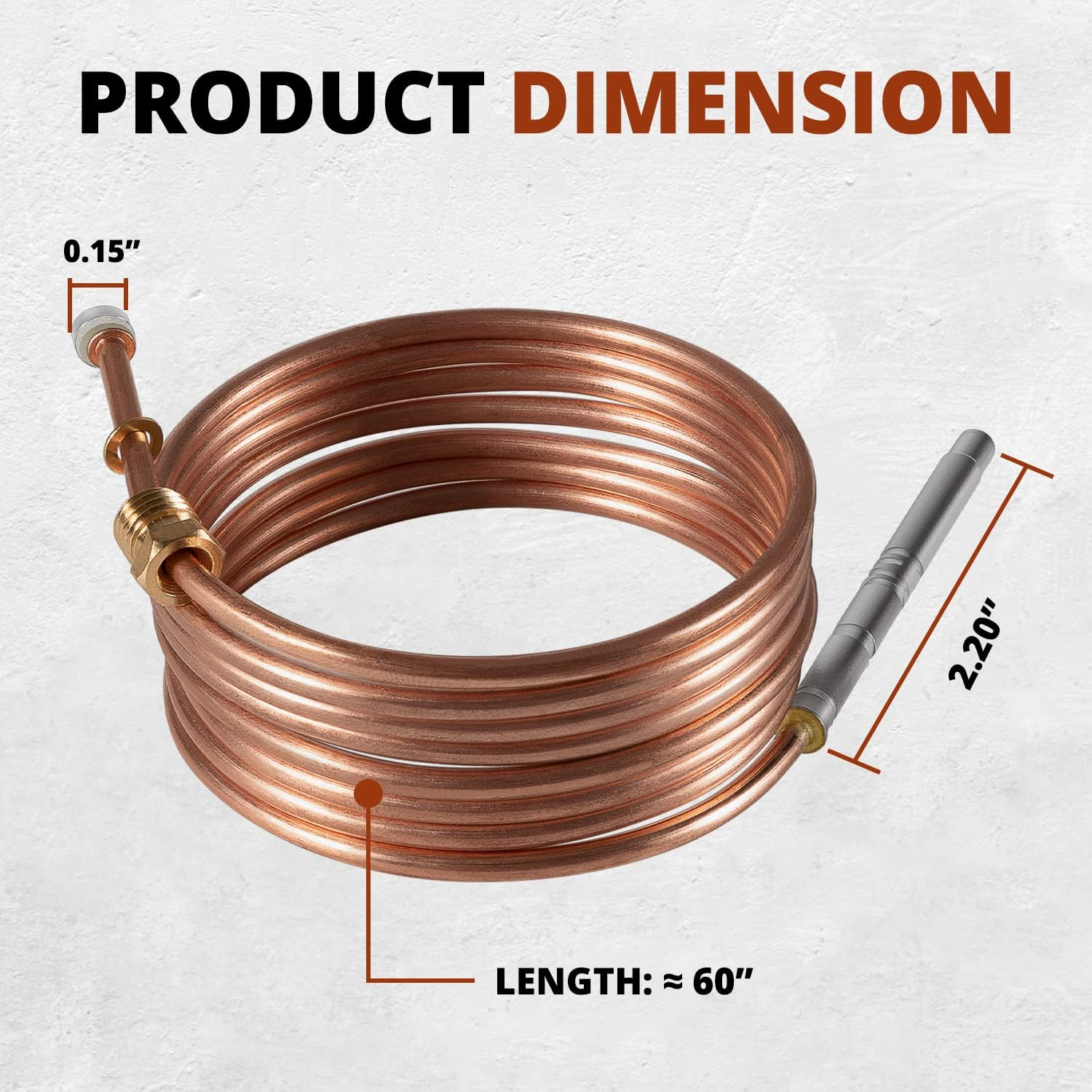 619154 Thermocouple Fits for Norcold N300 N300.3 Series RV Refrigerators for 2 Way 3 Way Models image number 4