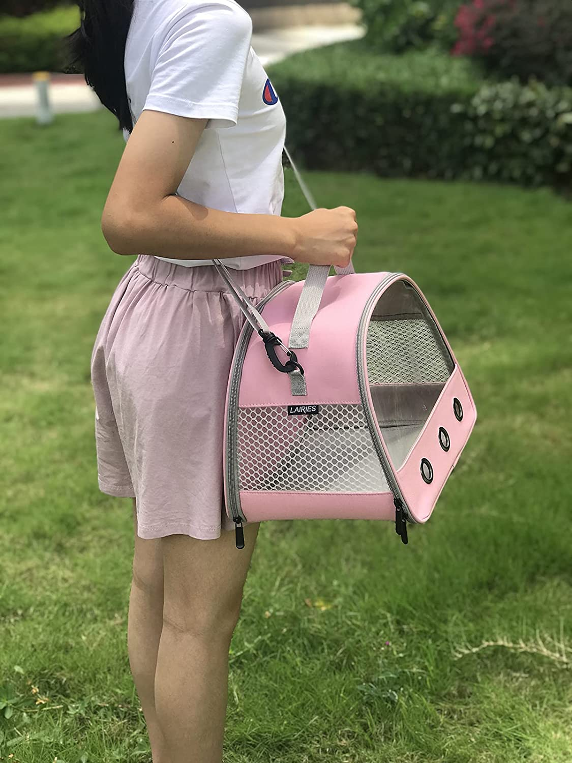 Guinea Pig Carrier, Small Animal Bird Rabbit Turtle Carrier Bag, African Hedgehog Portable Travel Carrier Outdoor Hangbag, Bird Rabbit Guinea Pig Squirrel Carrier image number 1
