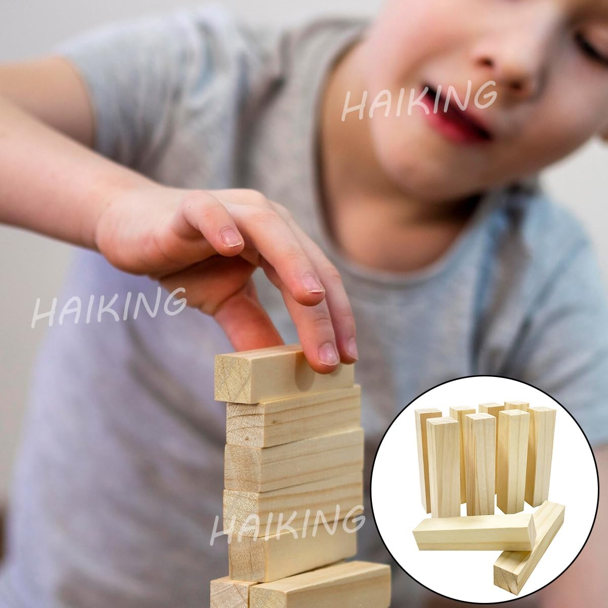 HAIKING Basswood Wooden Blocks, 10 PCS Rectangular Unfinished Wooden Craft for Carving, Whittling (10 X 2 X 2Cm/3.93 X 0.78 X 0.78In) image number 6