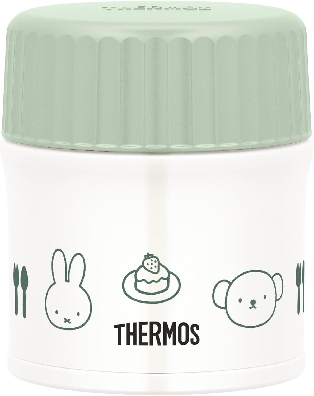 Thermos JBU-302B LTG Vacuum Insulated Soup Jar, 10.1 Fl Oz (300 Ml), Miffy, Light Green