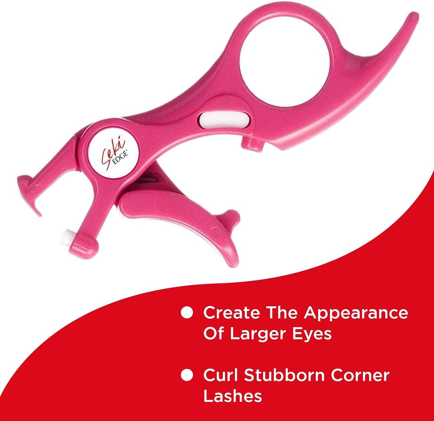 Seki Edge Spot Eyelash Curler (SS-600) - Lash Curler Adds Curl, Lift & Definition to Outer Corners of Lashes - Help Eyes Appear Larger & More Open - Comes with Extra Curler Replacement Pad image number 5