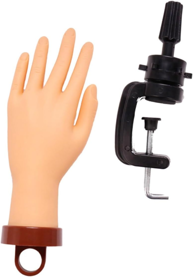 Baluue Nail Art Training Tool Manicure Model Hand Portable Nail Accessories Set image number 6