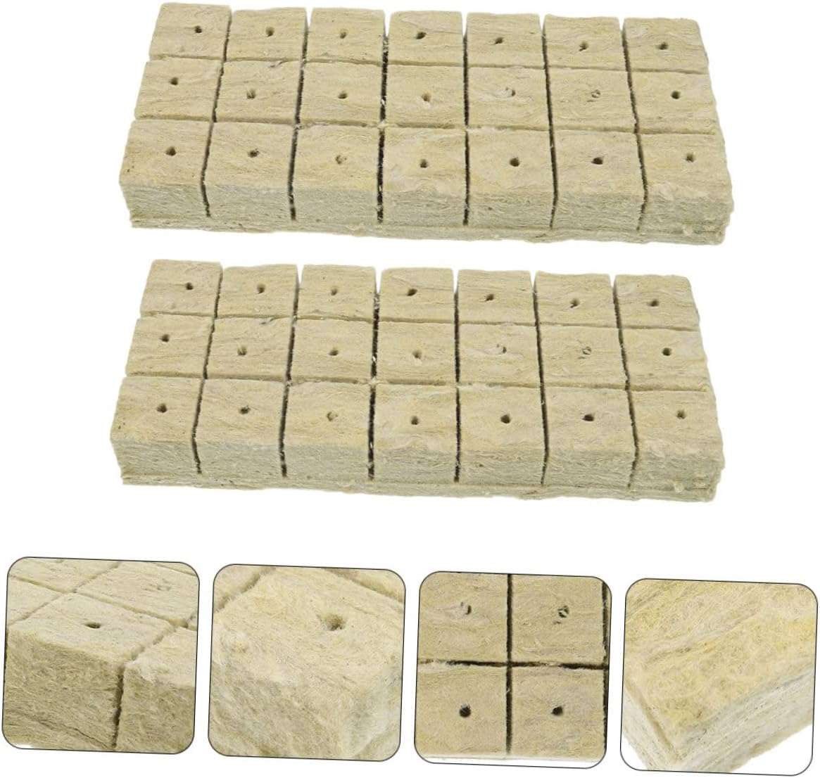 NOLITOY 42Pcs Matrix Tampon Grow Cubes for Soilless Cultivation for Nursery Block Planting Supplies for Hydroponics and Seedling Gardening image number 1