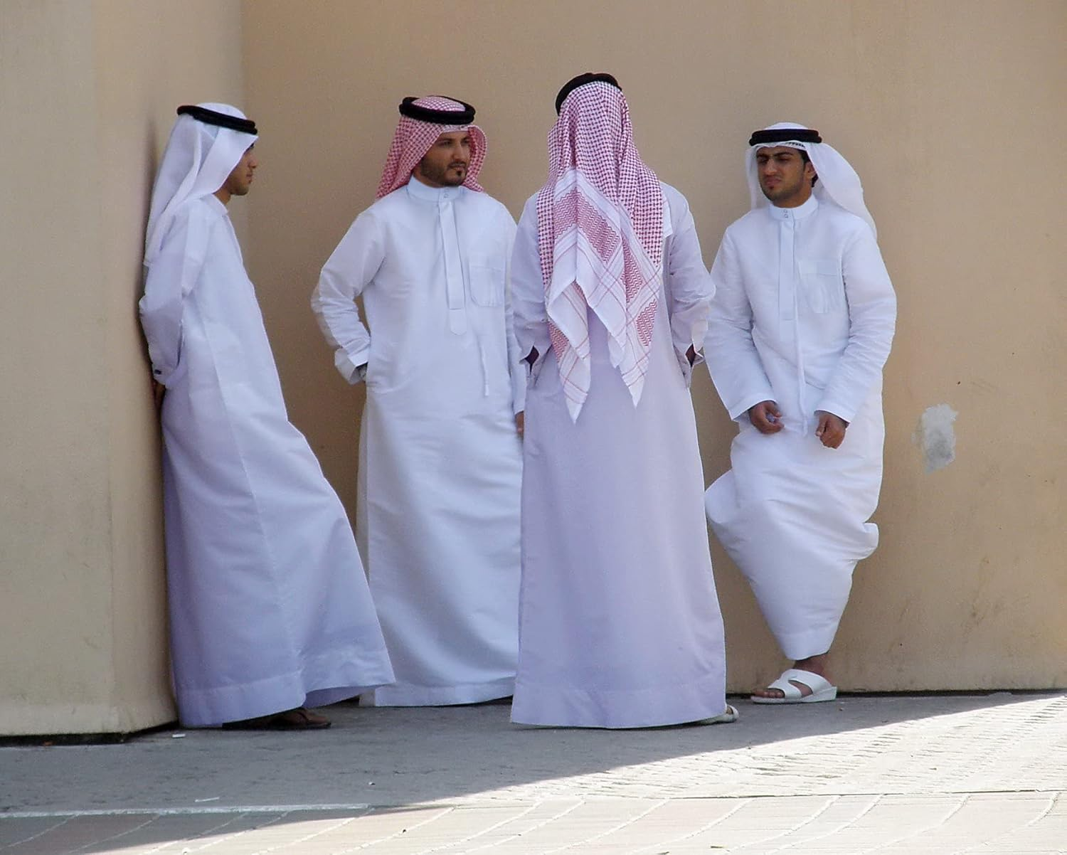 HOMELEX Men'S Muslim Clothes Thobe Middle East Kaftan Saudi Arab Caftans Islamic Abaya Dress Dubai Robes image number 2