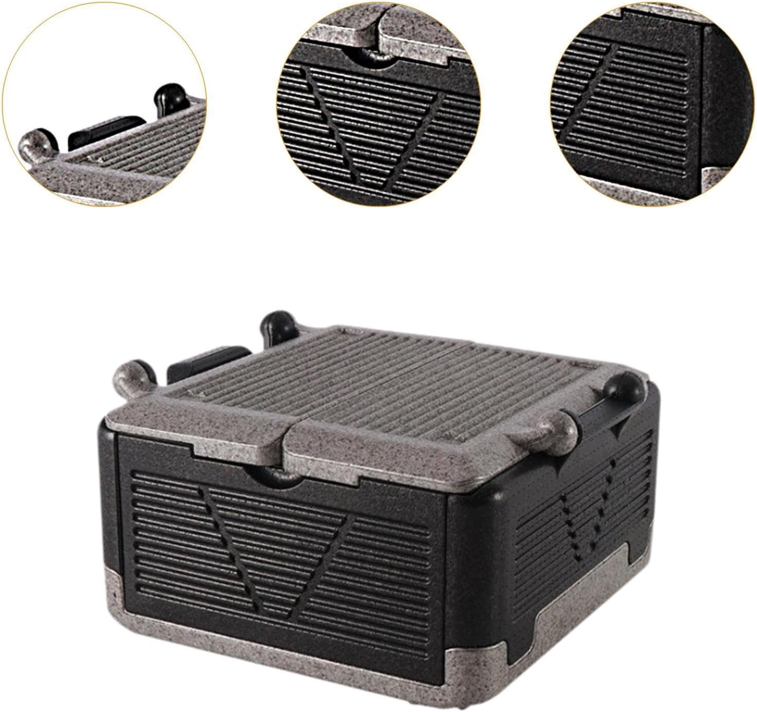 TENOL Food Thermal Box Foam Food Carrier Folding Keep Cold and Warm Storage Camping Cooler Insulated Ice Chest for Fishing Fishing image number 1