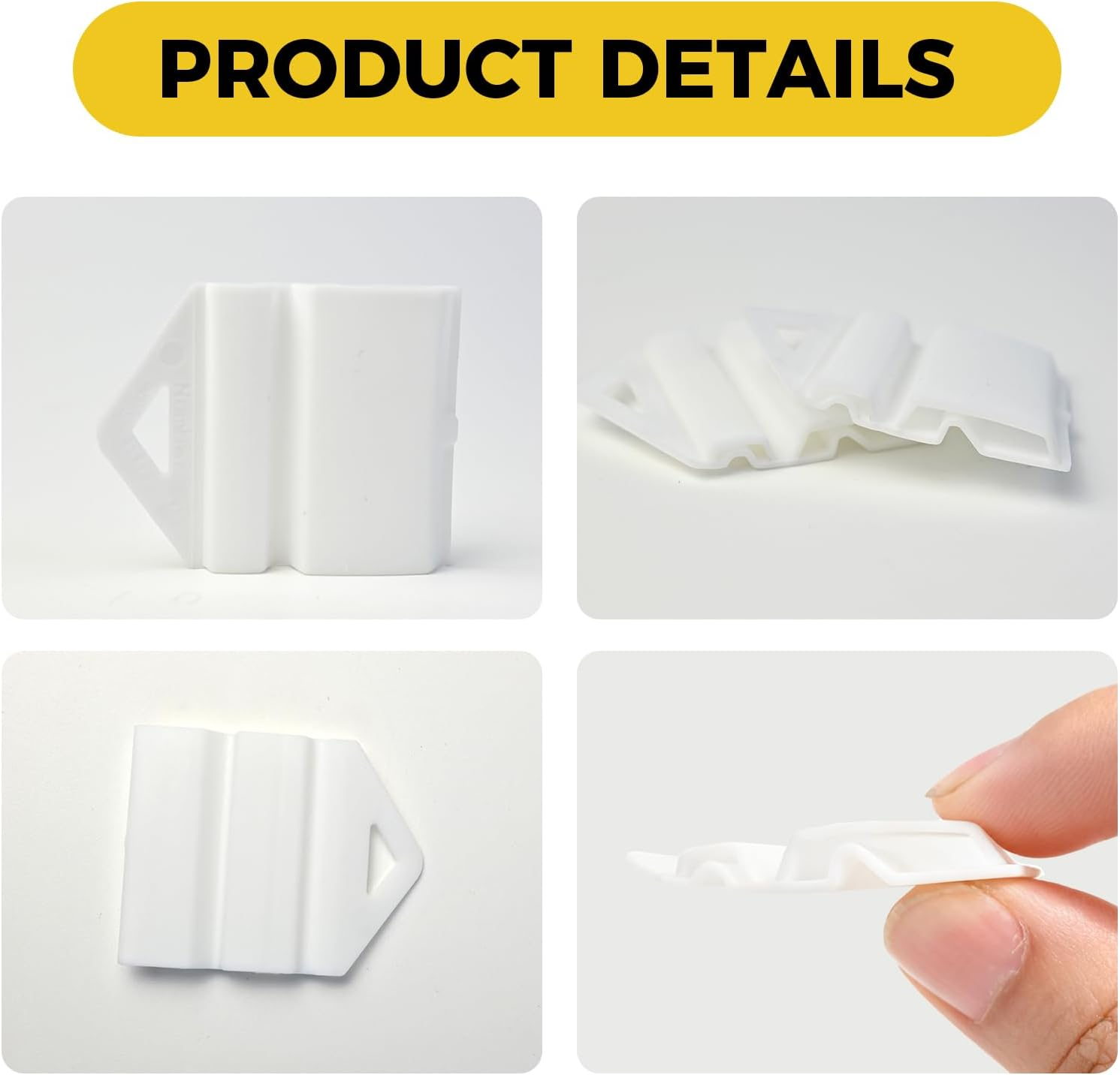 4X L & P Plate Holder Clips, 3.5X5.8Cm Lightweight White Plastic Mounts, Tool-Free Reliable Secure AU License Clips for Cars Motorcycles, Easy-Attach Durable Vehicle Accessories image number 2