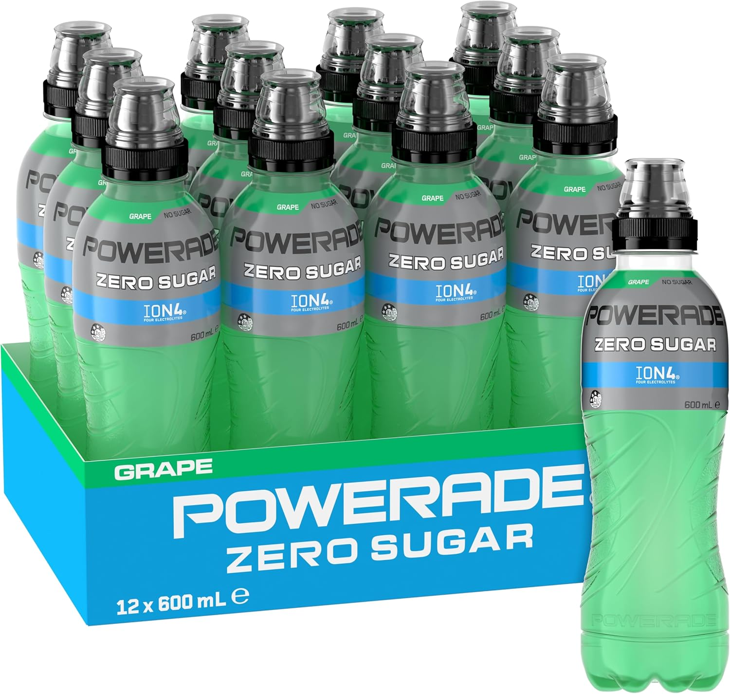 Powerade Zero Sugar Grape Multipack 12 X 600 Ml image number 1