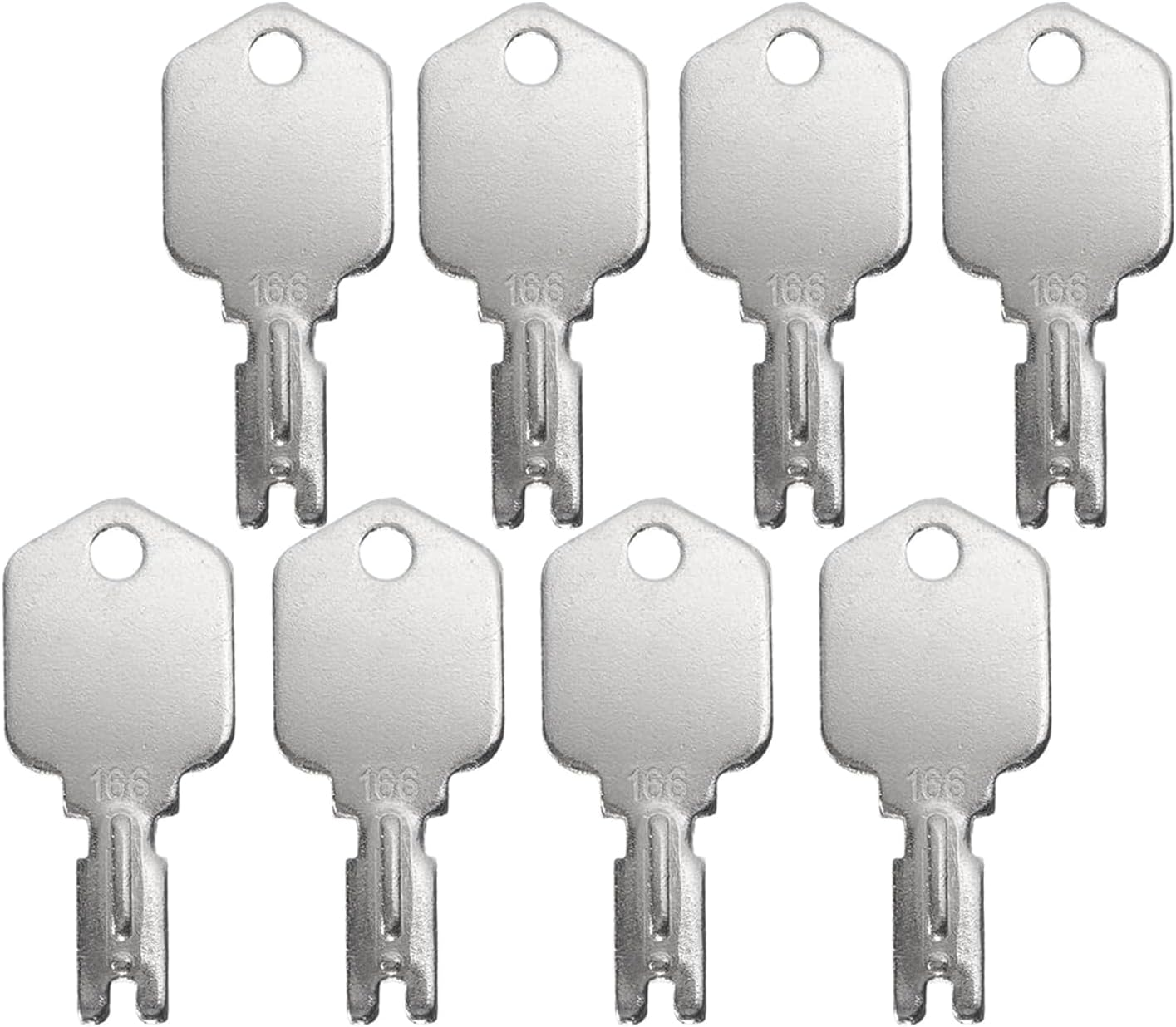 8 Industrial-Grade Forklift Ignition Key Sets - Hardened Steel Replacement Keys Suitable for 166/1430 Models | Special Start Keys for Warehouse Equipment image number 4