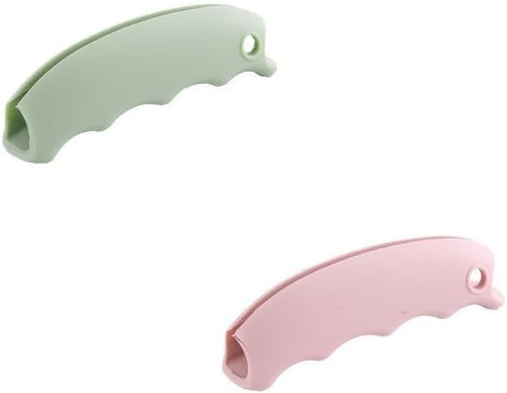 Multiple Silicone Shopping Bag Holder Handle, Durable Lightweight Multi Purpose Secondary Handle Tool, Grocery Bag Carrier Pouch Carrying Handle for Shopping (2 PCS) image number 2