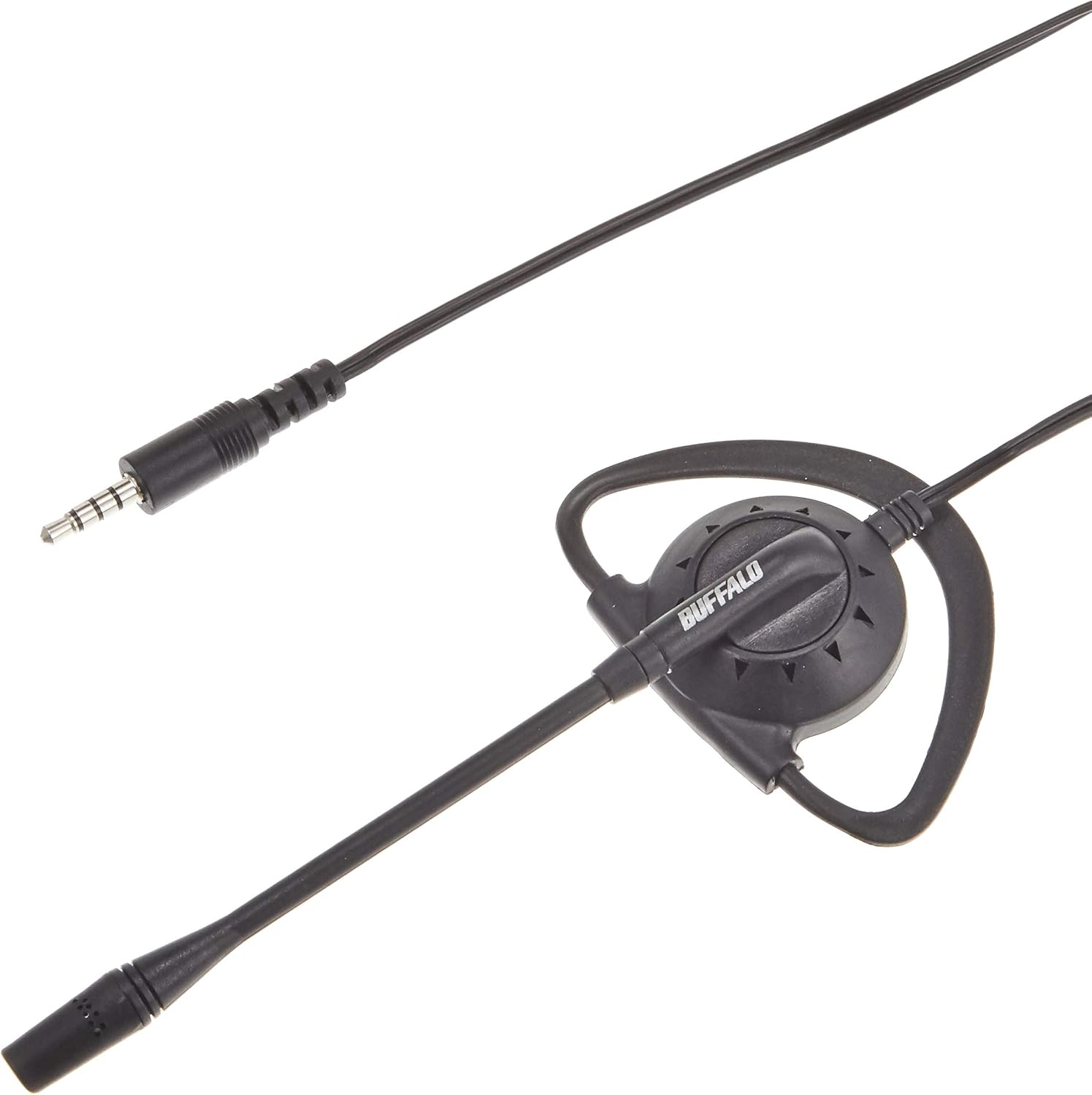 Buffalo BSHSECM105BK 4 Pole Single Ear Hook Headset image number 4