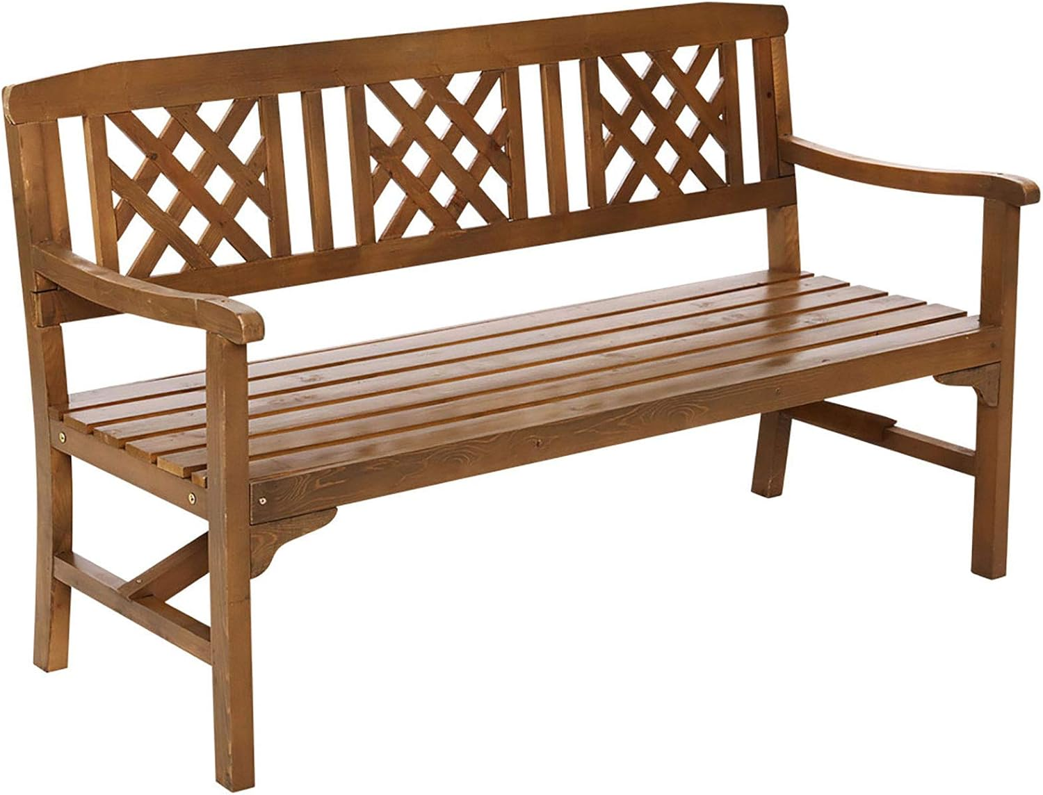 Gardeon Outdoor Garden Bench Seat, 142Cm Length Wooden Benches Relax Lounge Chair Dining Chairs Lounger Park Patio Porch Backyard Terrace Balcony Kids Furniture, with Water Based Paint White