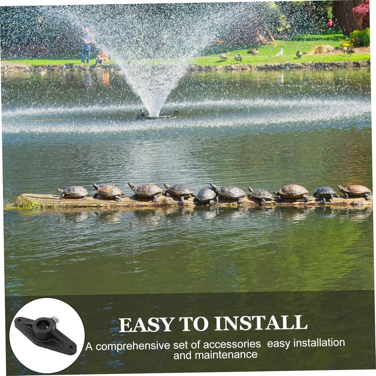 Yardenfun Water Pump Crank Handle Replacement for Spinning Wheel Reels Fishing Reel Parts for Aerator Quiet Operation Easy Installation Large Circulation for Aquaculture Health image number 5