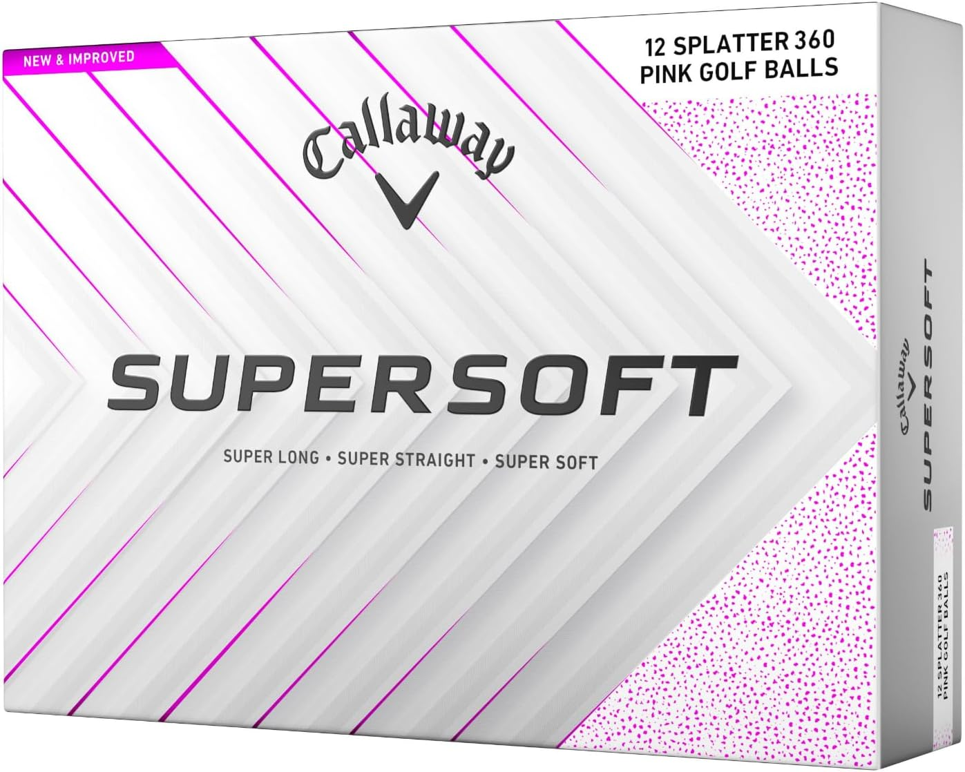 Callaway New Supersoft Splatter 360 2025 Golf Balls