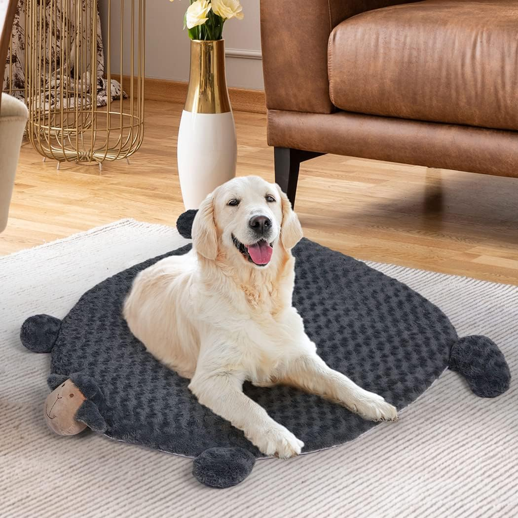 Pawz Calming Squeaky Cushion Mat for Dog, Large, Charcoal