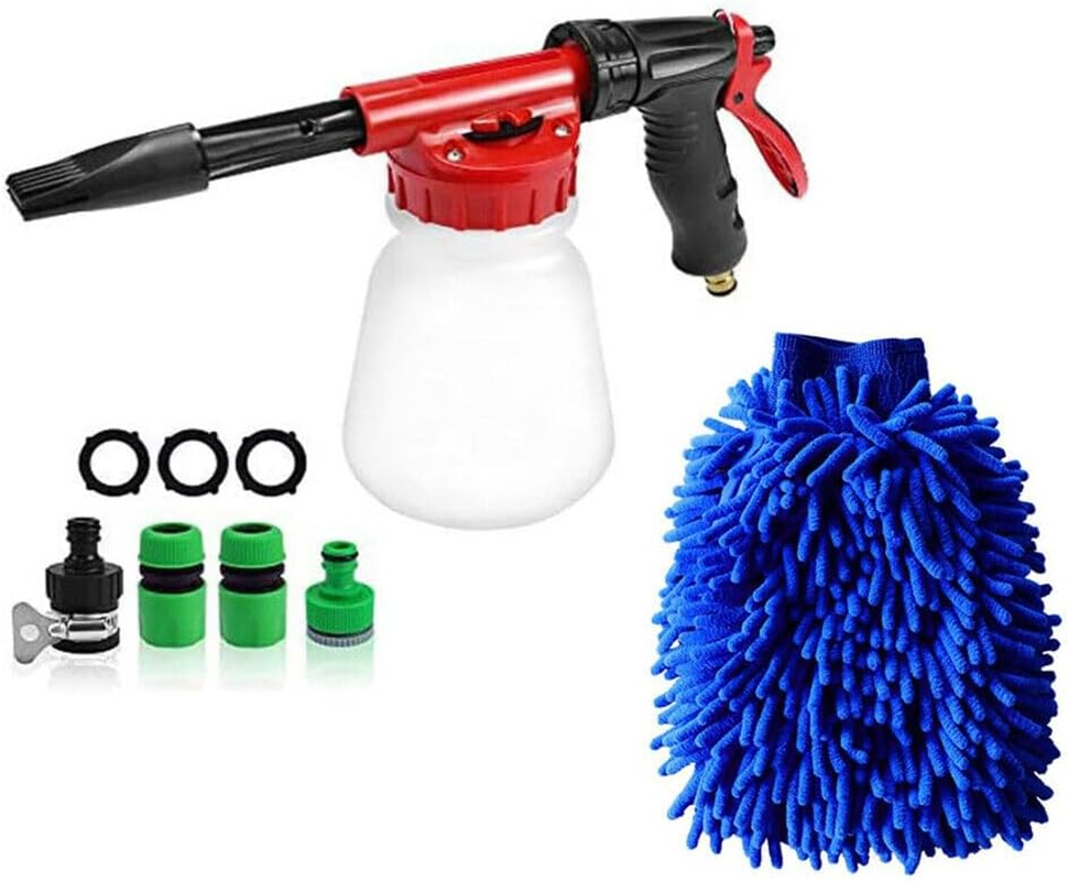 Snow Foam Gun Garden Hose Quick Connector Connection Deck Driver Way Car Wash with Soap Foam High Pressure Cleaner Spray Sprayer image number 3