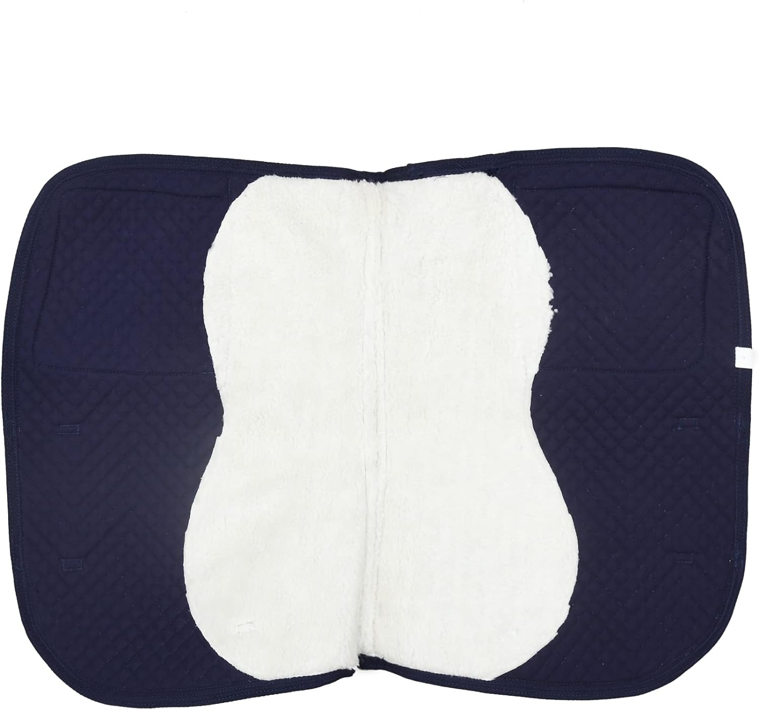 SIE Half Fleece Lined Horse English Saddle Pads All Purpose with Pockets