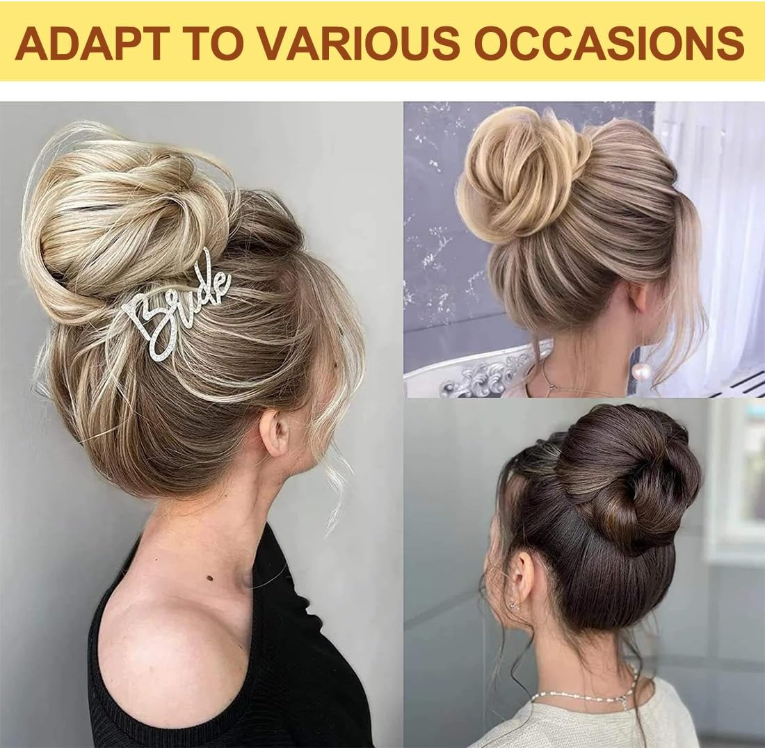 IBXWMNG Set of 6 Clip Twist Curler Sponges for Creating Buns, Donuts and Braids without Effort, Ideal for All Hair Types (3 Models) image number 4