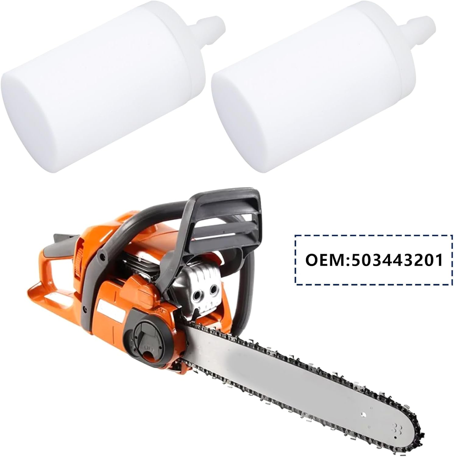 SING F LTD 6Pcs Fuel Filter Replacement Part 503443201 Compatible with Husqvarna 334 335 338 339 340 345 350 346 346XP 353 357 359 362 Chainsaw image number 3