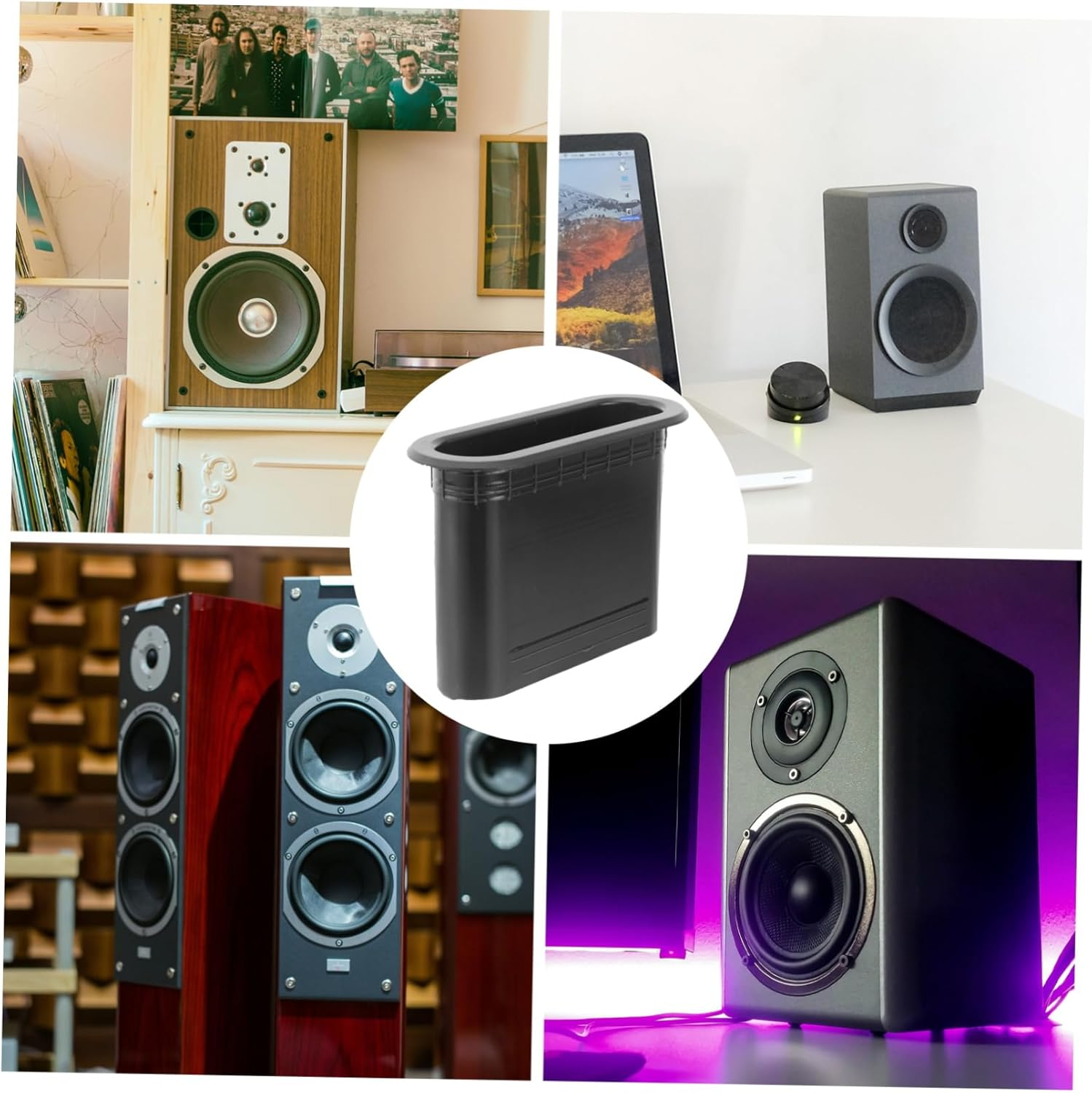 DOITOOL 5Pcs Speaker Cabinet Port Tubes for Home Audio Bass Response Polished for Safety Easy to Install Speaker Voice Outlet image number 4