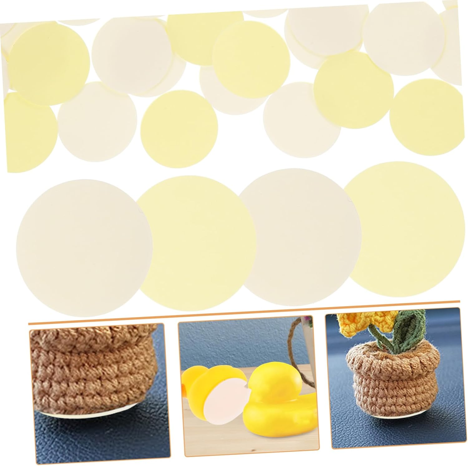 24Pcs Self Adhesive Double Sided round Stickers for Home Office Car Use Mounting Pads for Easy Fixing and Reliable Support No Residue Strong Stickness image number 1