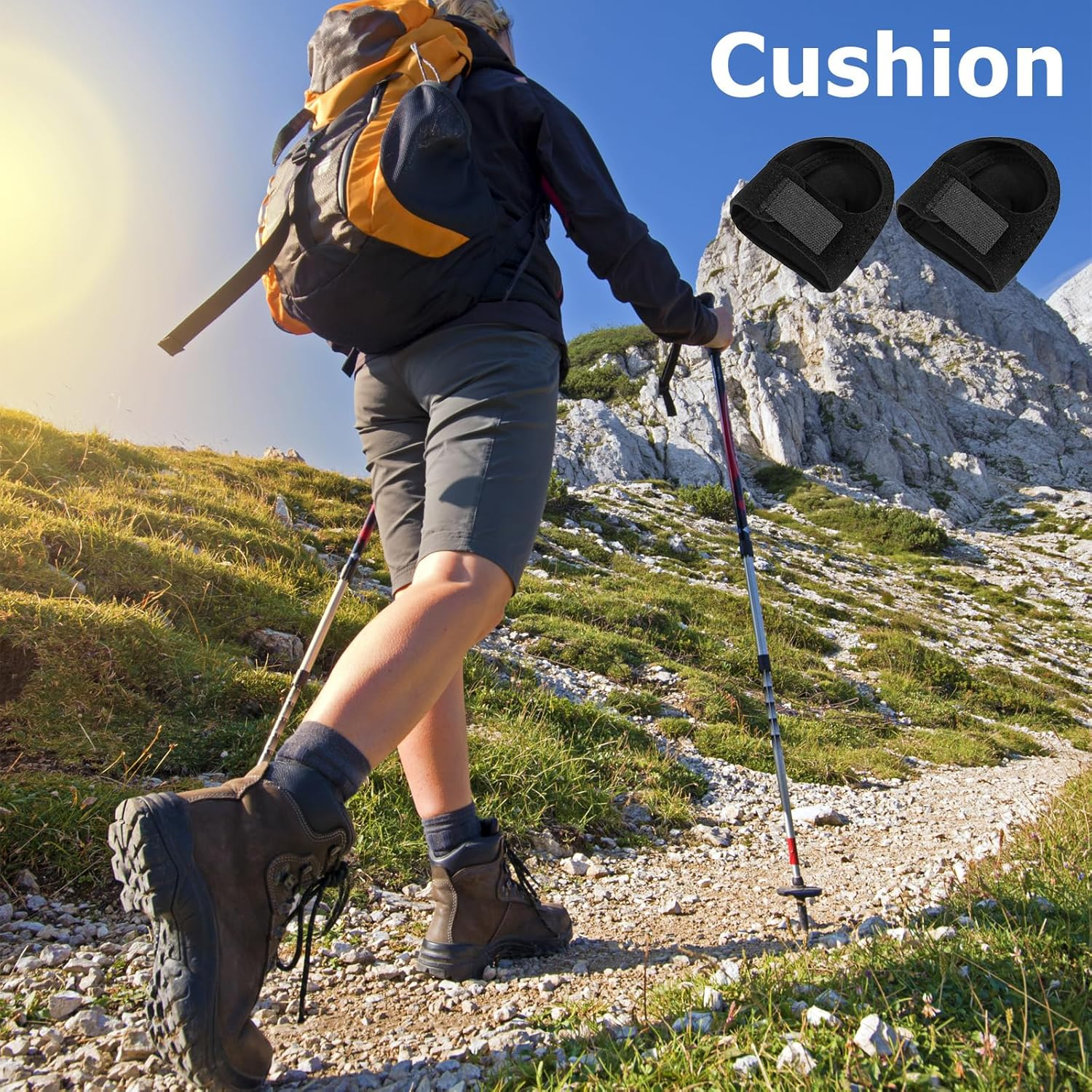 Heel Protectors for Heel Pain Relief, Plantar Fasciitis Heel Cups for Achilles Tendinitis, Cracked Heels, Anti-Slip Support Cushion Pads Foot Relief (L(UK Size 7-12)) image number 3