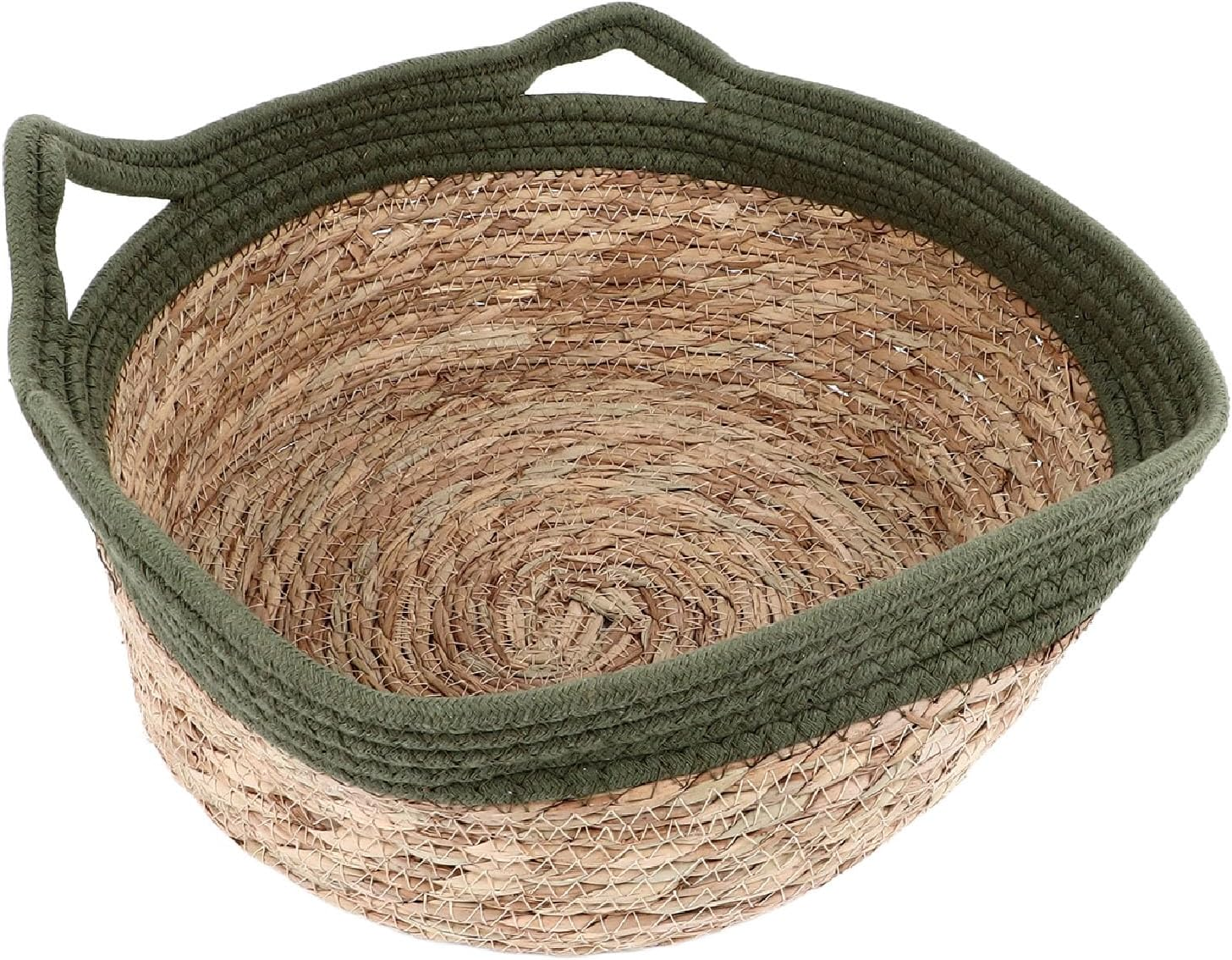 Hand Woven Cat Nest Straw Breathable Soft Cat Bed round Scratch Proof Cat Nest for Four Seasons (L) image number 2