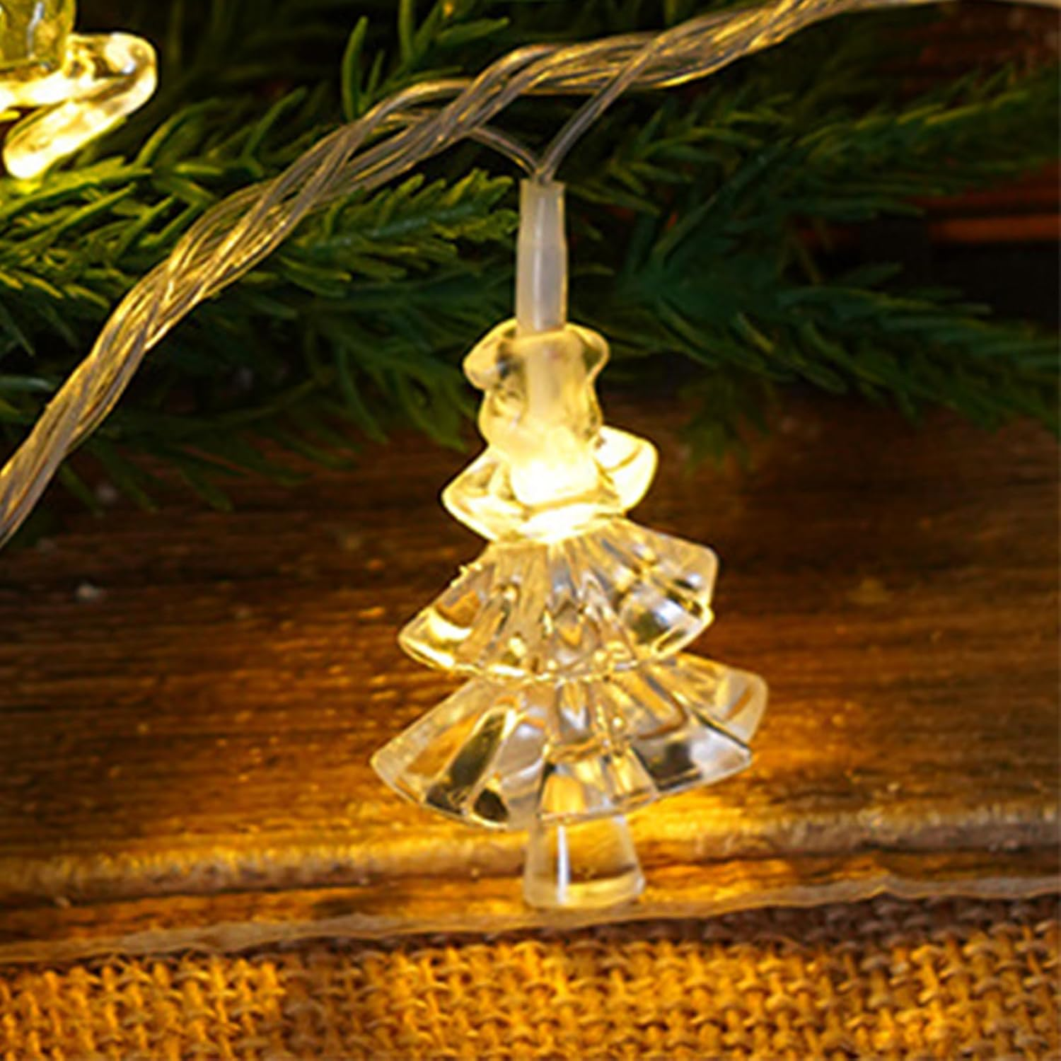 Koboko Christmas Tree Fairy Lights, 3 M, 20 LED Christmas Fairy Lights, Battery Operated, Christmas Decoration, Christmas Lighting, Indoor for Christmas Tree, Christmas Decoration, Party Decoration image number 1