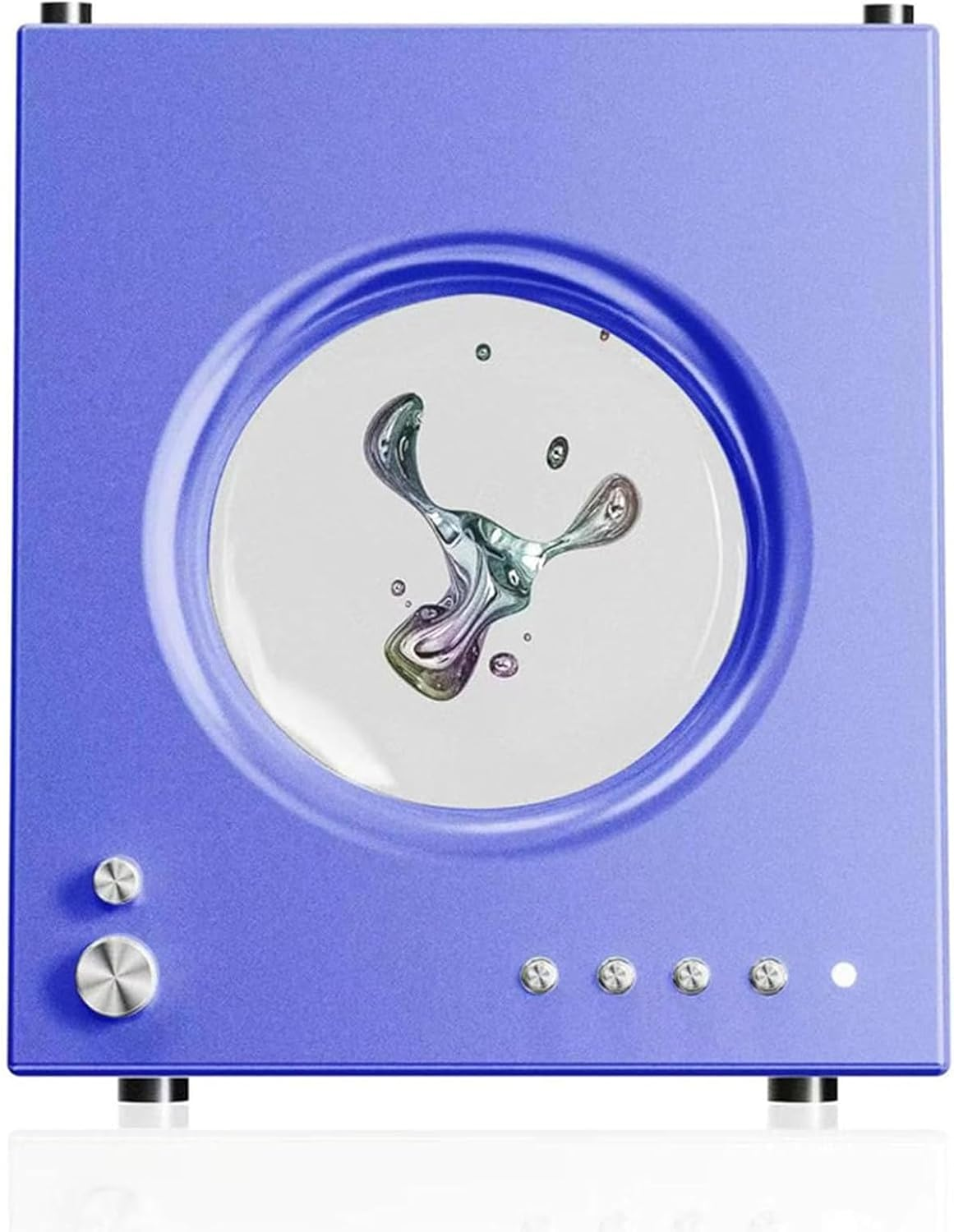 Color Magnetic Fluid Bluetooth Speaker, Portable Theater Audio Music Pickup，360&deg; Surround Sound Home with Subwoofer, Dancing Ferrofluid with Music Rhythm, for Home Tv Computer Office Desktop Decor