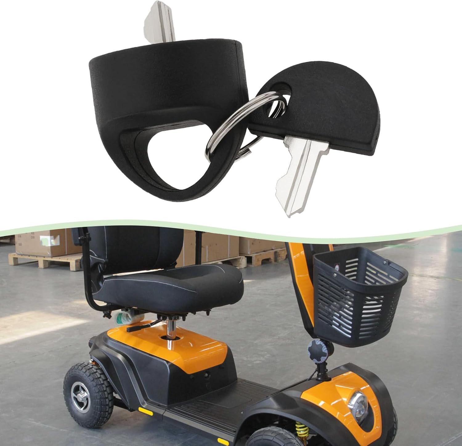 2 Sets of Replacement Mobility Scooter Key Scooter Accessory K2801M K2305M Compatible with Pride Mobility Scooter Black