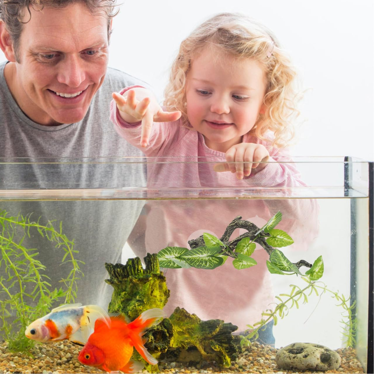 BESPORTBLE Reptile Terrarium Faux Plant Model Realistic Climbing Decor for Reptile Tank Versatile Driftwood Simulation Vine and Easy to Install Decoration for Amphibian Habitat