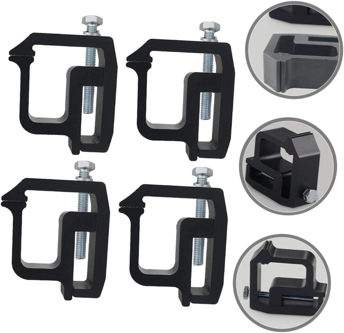 ABOOFAN 4Pcs Heavy Duty Truck Cap Mounting Clamps Camper Shell Clamps for Rv and Truck Roof Cover Secure and Rust-Resistant Fastening Accessories for Camping and Offroad Use image number 5