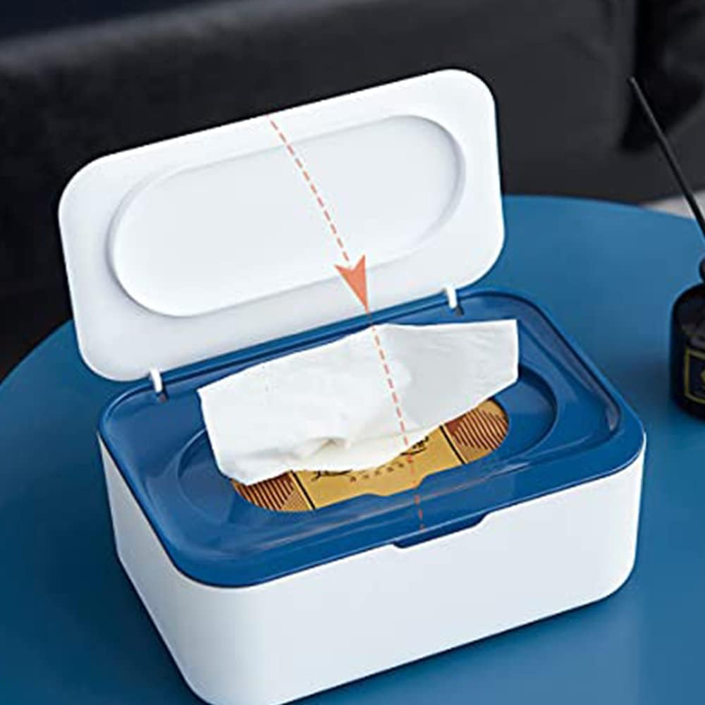 Wet Wipe Dispenser,Baby Napkin Storage Box Holder Container Dust-Proof Wet Tissue Box for Home, Office (Gray) image number 3