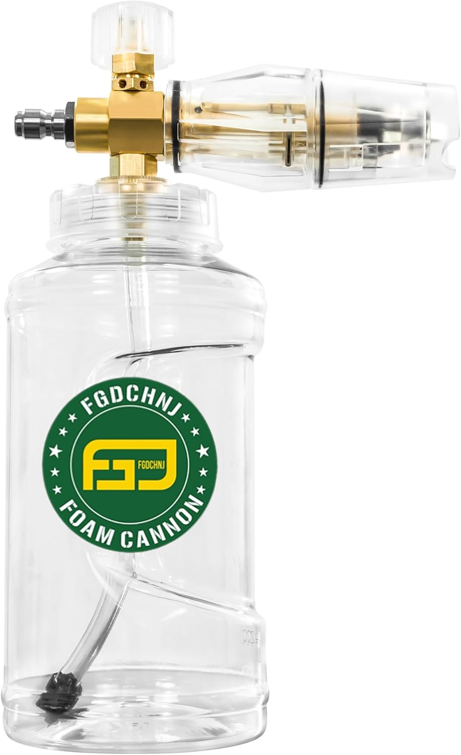 FGDCHNJ Transparent Foam Cannon Snow Foam Gun with 1/4 Inch Quick Connect Professional Car Wash Foam Spray 1L Wide Mouth Bottle Multifunctional Clean Accessories for Home Car Motorcycle Bike image number 5