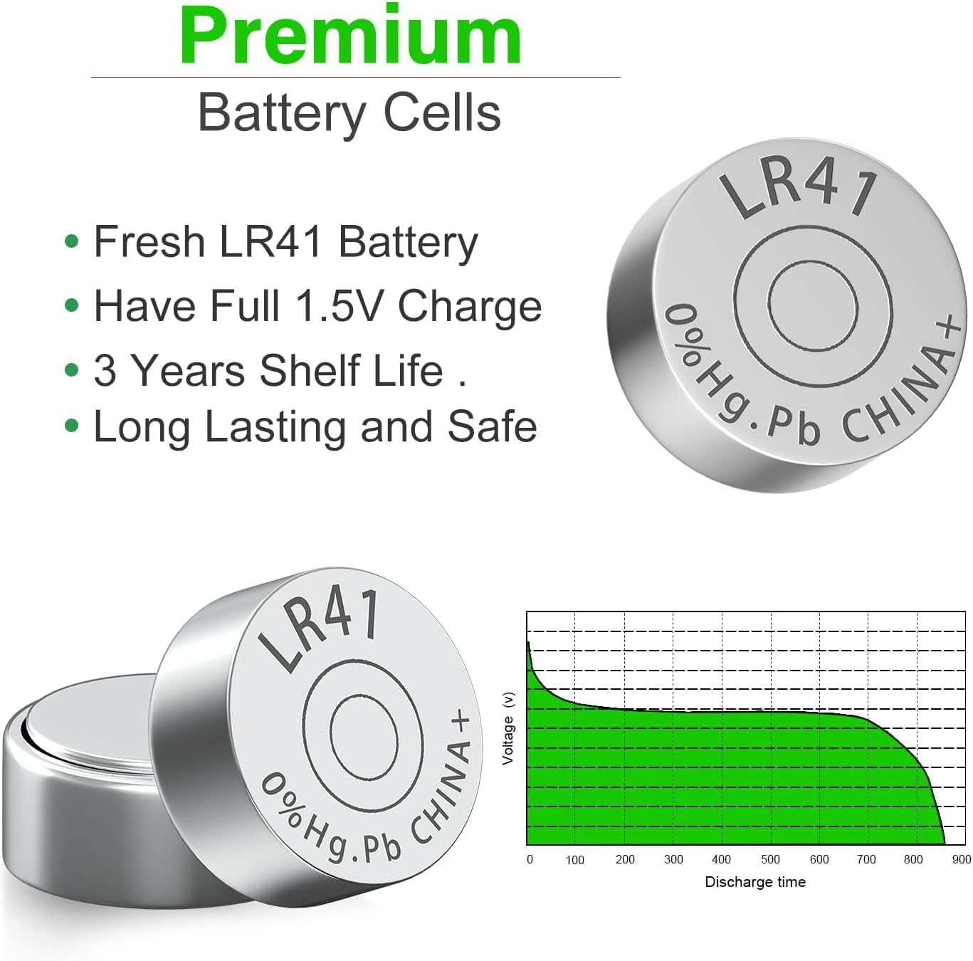 30PC AG3 LR41 Batteries High Capacity 392 384 192 Battery 1.5V Button Coin Cell Batteries Premium Alkaline Battery for Watch Toys Clock image number 2