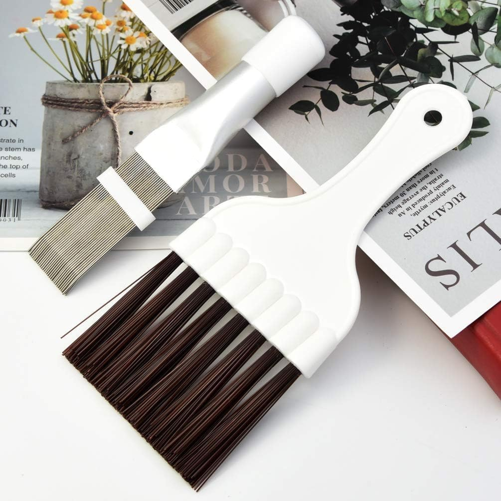 Air Conditioner Condenser Fin Cleaning Brush, 2Pcs Stainless Steel Air Conditioner Condenser Fin Combs, Steel Conditioning Fin Cleaning Brush image number 3