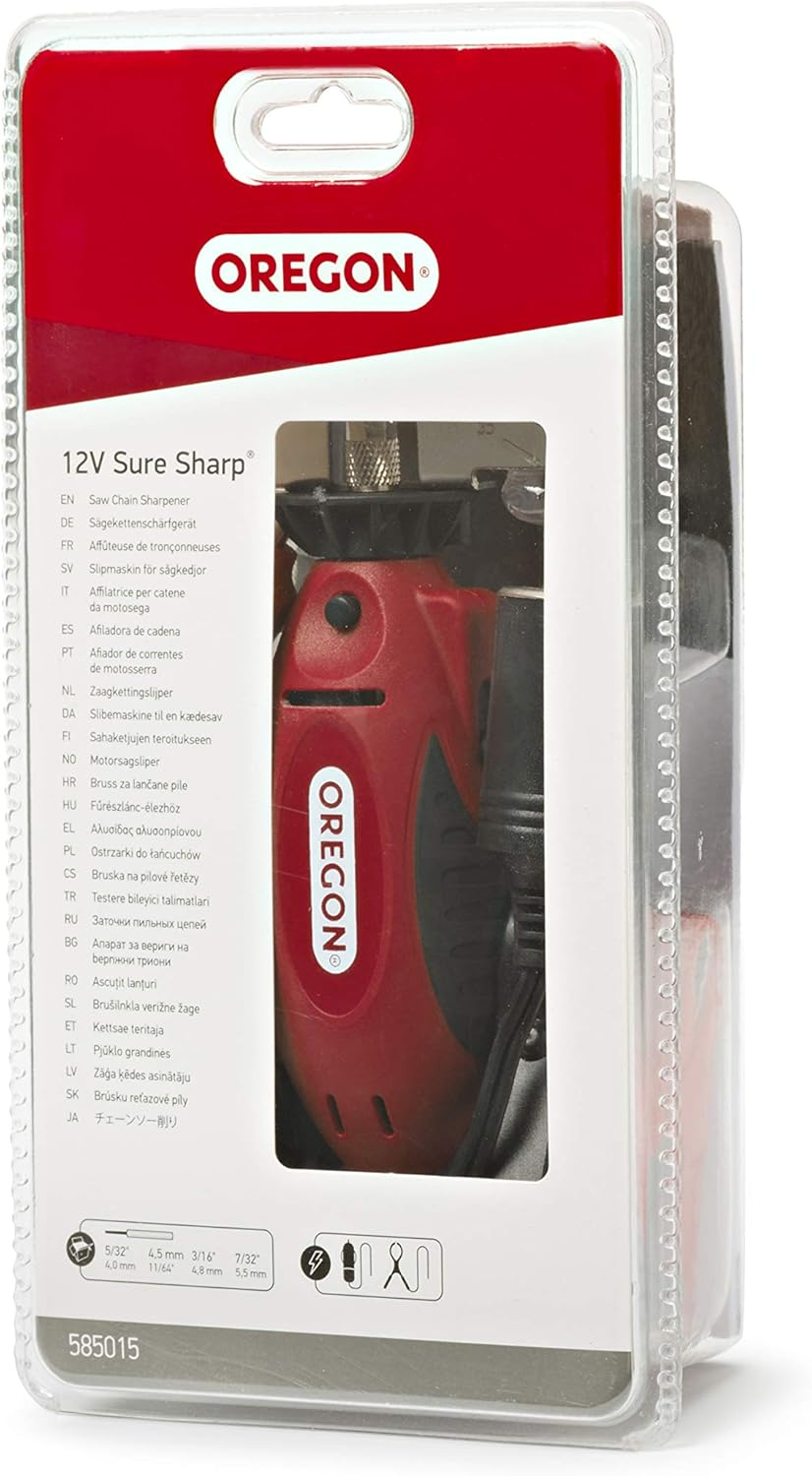 Oregon 12V Sure Sharp Electric Chainsaw Chain Sharpener & Chain Grinder, Universal Chain Saw Sharpening Device & Maintenance Sharpening Tool (585015) image number 3