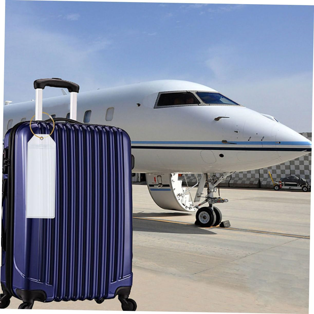 Parliky 7Pcs Cute Luggage Tags for Travel Baggage Tags Suitcase Id Airport Luggage image number 5