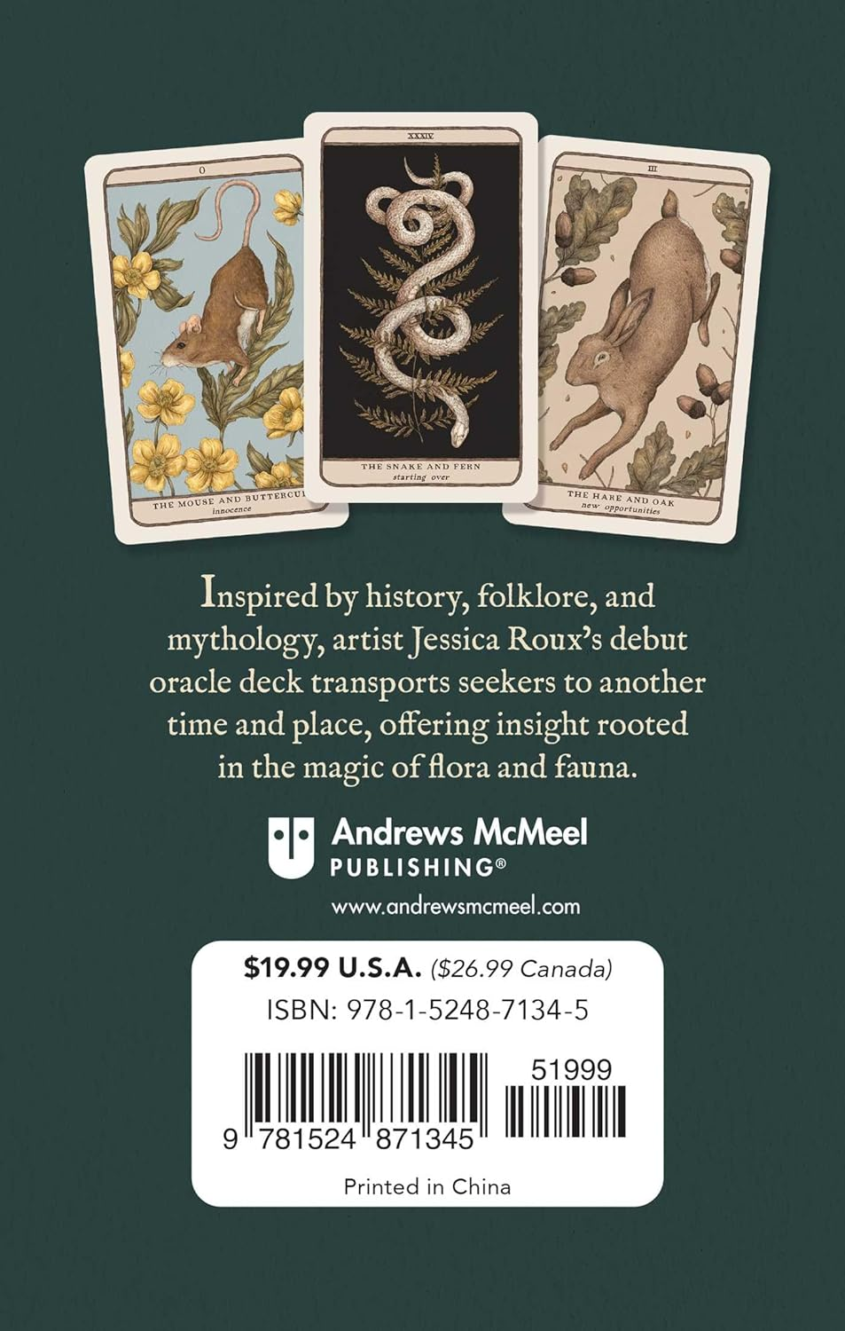 Woodland Wardens: 52-Card Oracle Deck & Guidebook