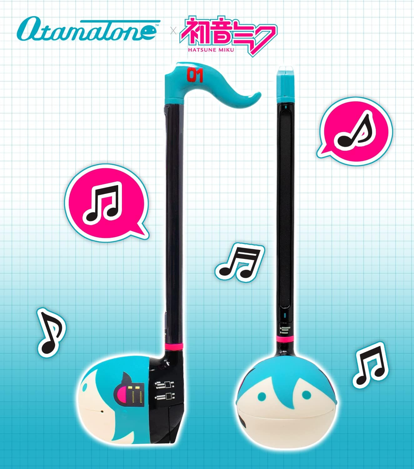 Otamatone Special Edition Hatsune Miku [Officially Licensed] Fun Electronic Musical Toy Synthesizer Instrument by Maywa Denki - Hatsune Miku image number 6