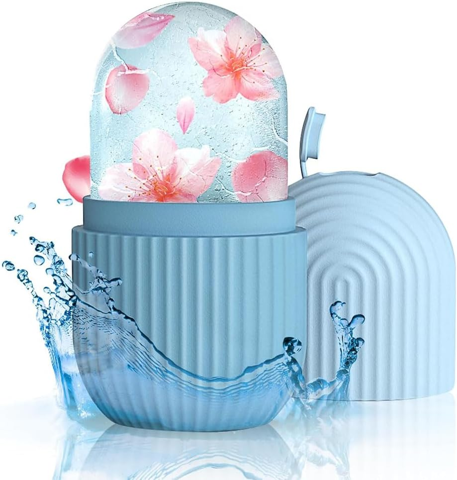 Silicone Rose Ice Roller for Face Ang Eye Reusable Ice Cube Massager for Puffiness, Wrinkles Ang Pores, Cooling Skin Care Tool to Improve Elasticity Angreduce Dark Circles image number 2