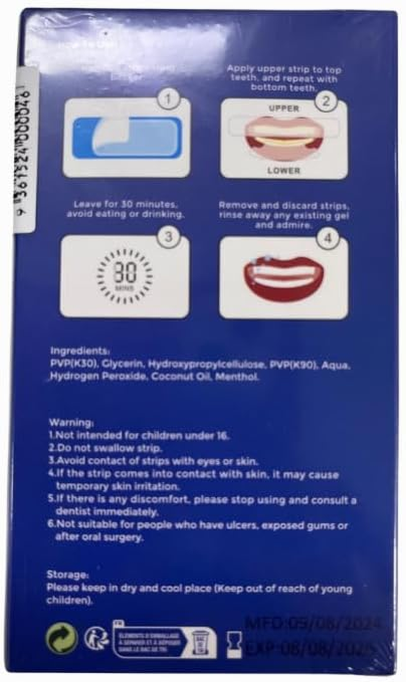 COSMOLAB HP Teeth Whitening Strips 28 Strips image number 2