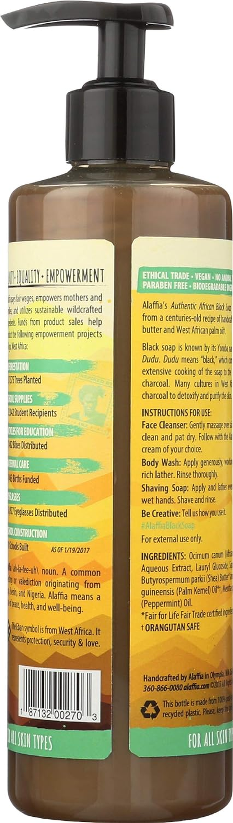 ALAFFIA African Black Soap Peppermint , 475Ml image number 1