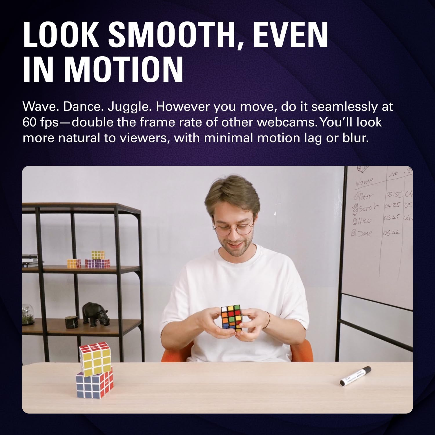 Elgato Facecam 4K - 4K60 Studio Webcam, Dslr-Like Control, Cinematic Effects, 49Mm Lens Filters, HDR, Uncompressed Video, Optimized Focus Area | USB-C for PC & Mac