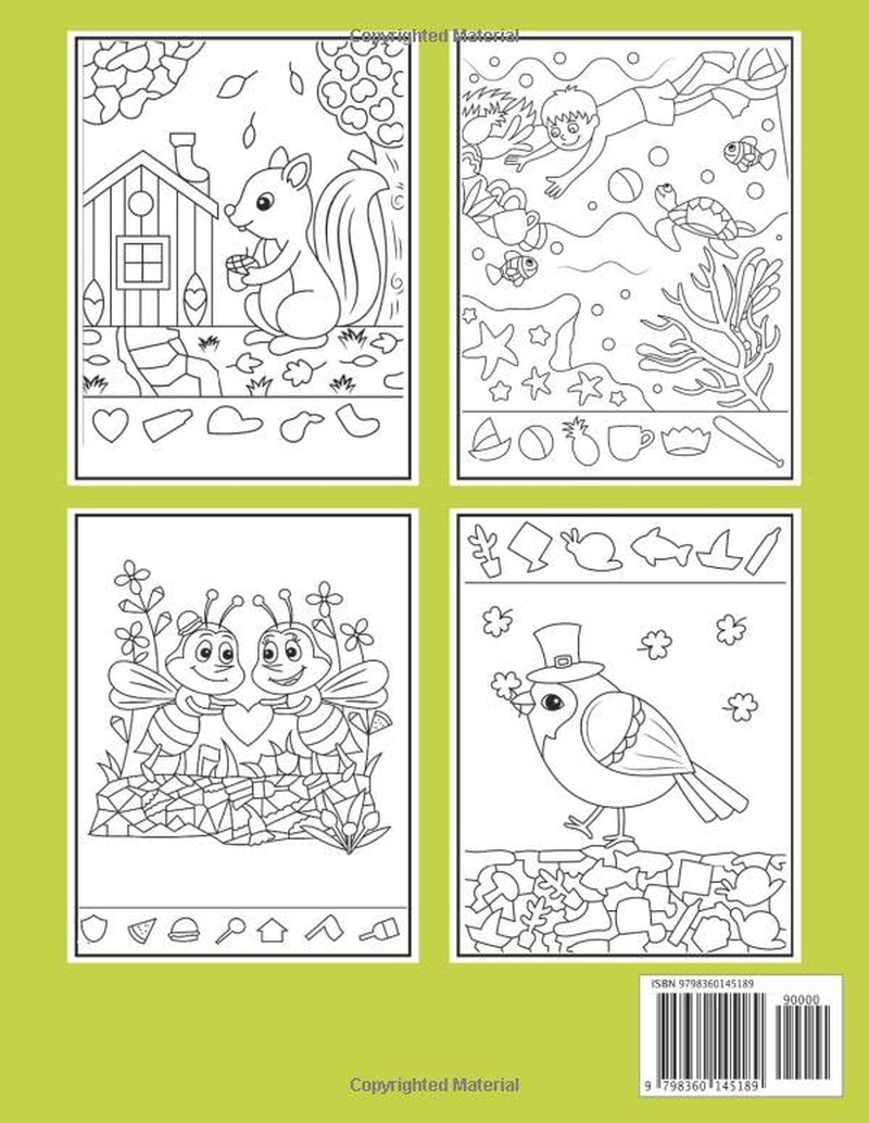 Hidden Picture Books for Children 5-7 Years Old: 102 Pages, Ages 5+, Kindergarten, 1St Grade, Hidden Objects, Hidden Picture Puzzles, Word ... (School Zone Activity Zone Workbook Series) image number 1