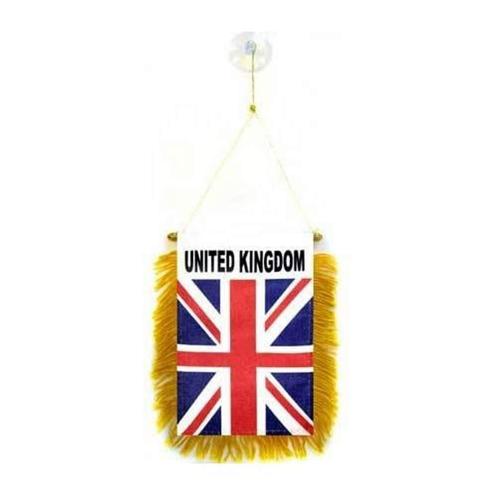 Russia Mini Banner 6'' X 4'' - Russian Pennant 15 X 10 Cm - Mini Banners 4X6 Inch Suction Cup Hanger - AZ FLAG