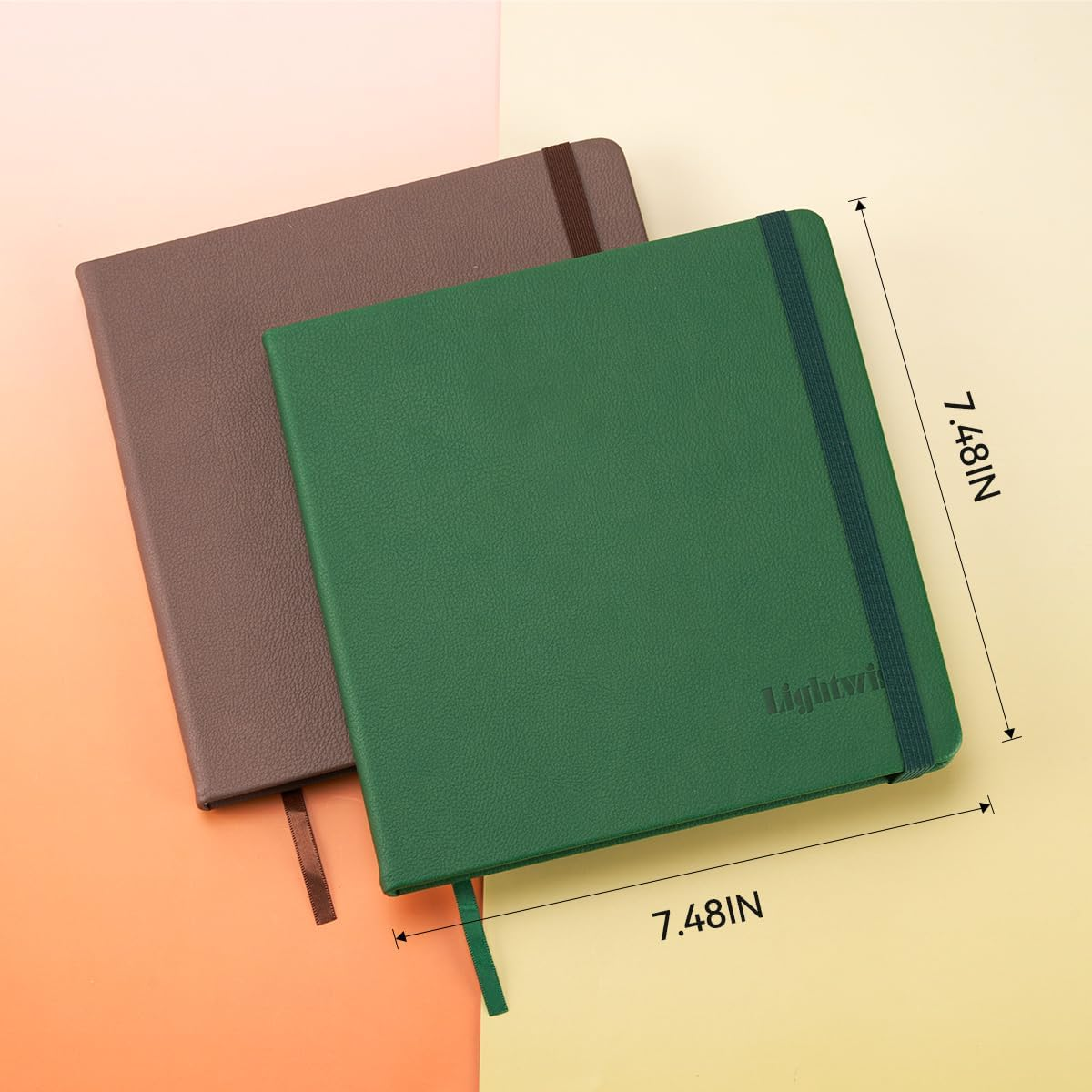 Lightwish Square Watercolor Journal, 100% Cotton Cold Press Watercolor Paper Sketchbook 7.48&rdquo;X 7.48&rdquo;, 20 Sheets (140Lb/300Gsm), Acid-Free for Watercolors, Gouache, Acrylics image number 6