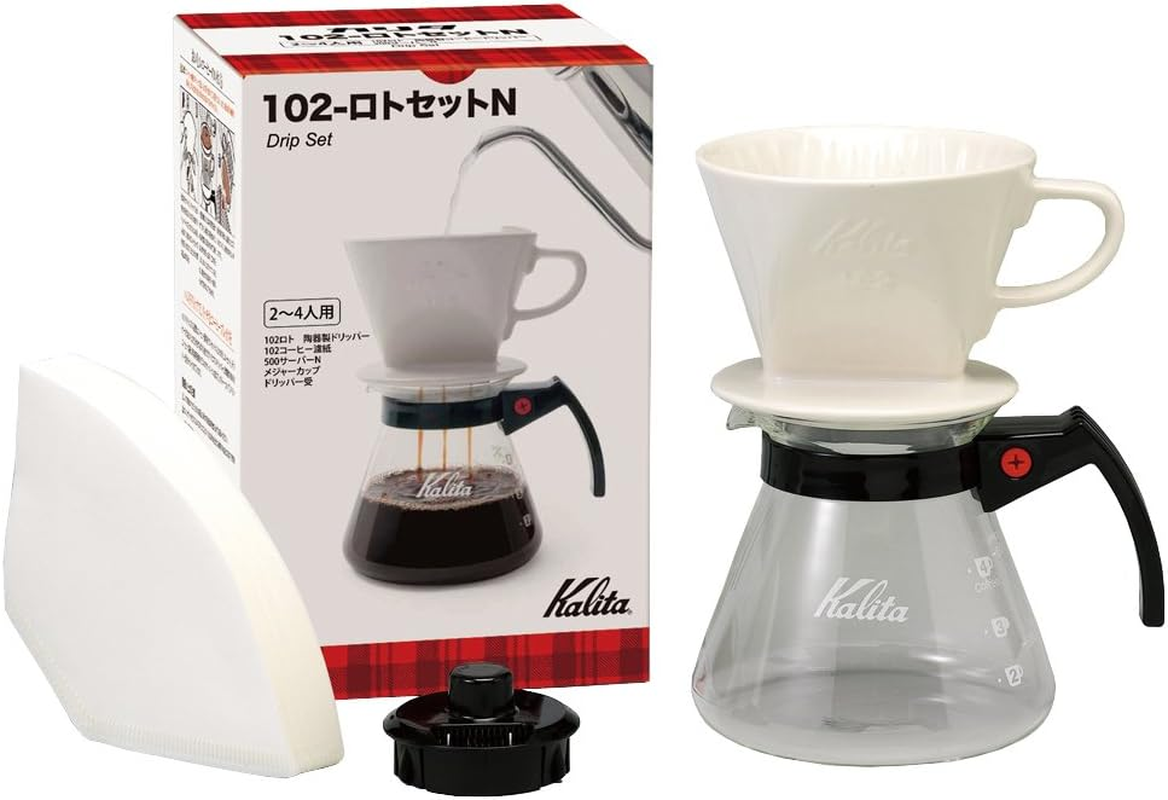 Kalita Carita Coffee Drip Set 102-Roto Set N (2-4 People) #35163
