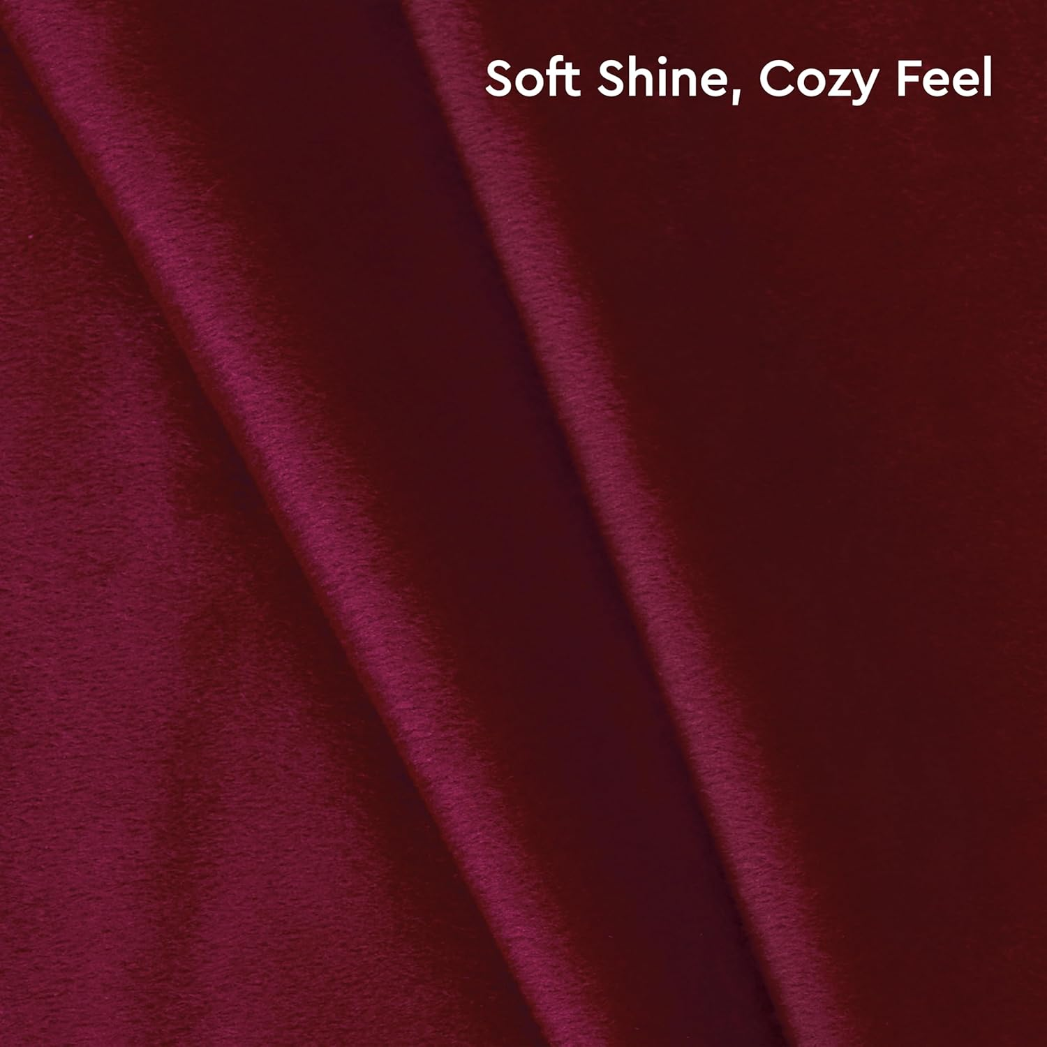 Encasa XO Velvet Cushion Cover Set of 2 Maroon 60X60 Cm Solid Plain Dyed Soft & Smooth Pillowcase | No Insert, Square Decorative Sham for Living Room, Sofa, Bedroom image number 2