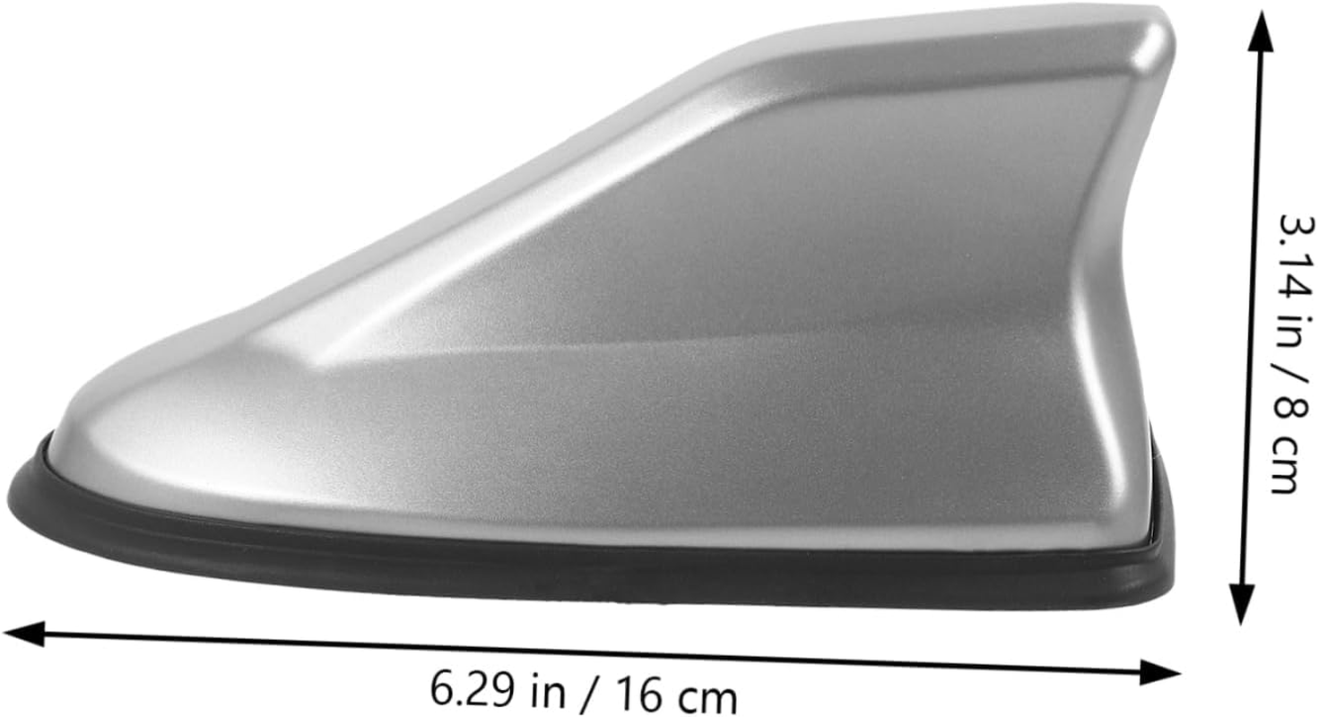 LIGHTAOTAO Car Shark Fin Antenna with Radio Signal Base for SUV and Car Roof, Non-Drill Installation Automotive Antenna Cover in Grey, Vehicle Audio Accessories for Enhanced Fm Radio Reception image number 3